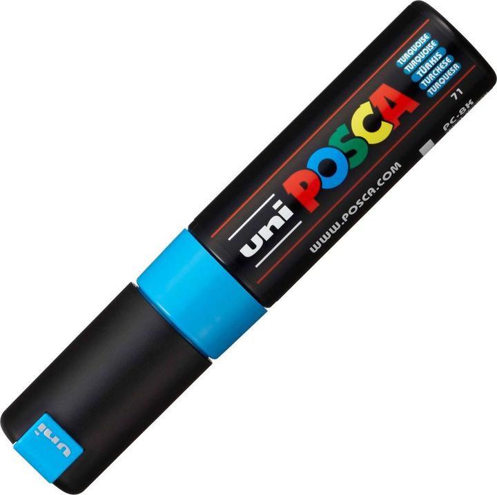 Image du produit Posca Marqueur PC-8K pointe biseautée (Turquoise, 8 mm, 1 x)