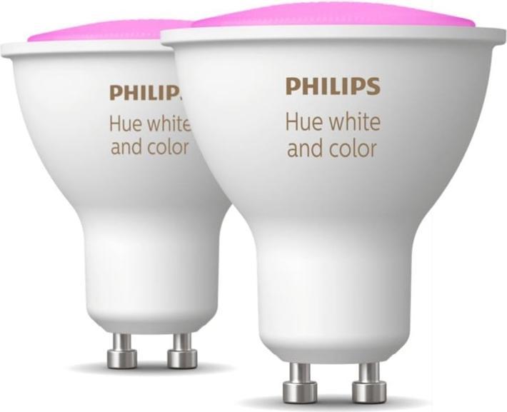 Actual product image Philips Hue 4.2W GU10 2P (GU10, 4.20 W, 400 lm, 2 x, E)