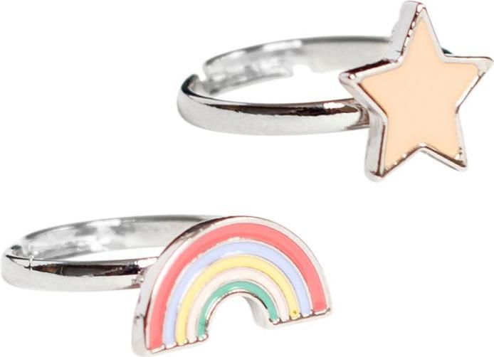 Produktbild Global Affairs Kinder-Fingerringe, Regenbogen & Stern