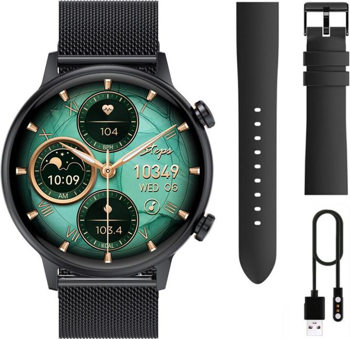 Image du produit Manta Smartwatch damski Alexa Mini czarny (39 mm)