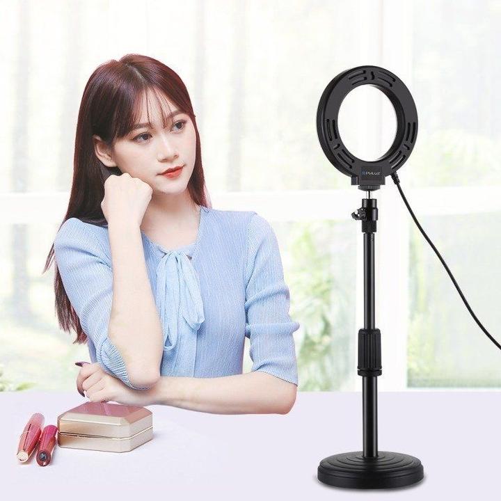 Actual product image Puluz Ring LED lamp with adjustable base PU391 (Ring light)