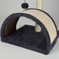 Image du produit Lola Toys arbre a chat avec jouet et tunnel 38cm anthracite