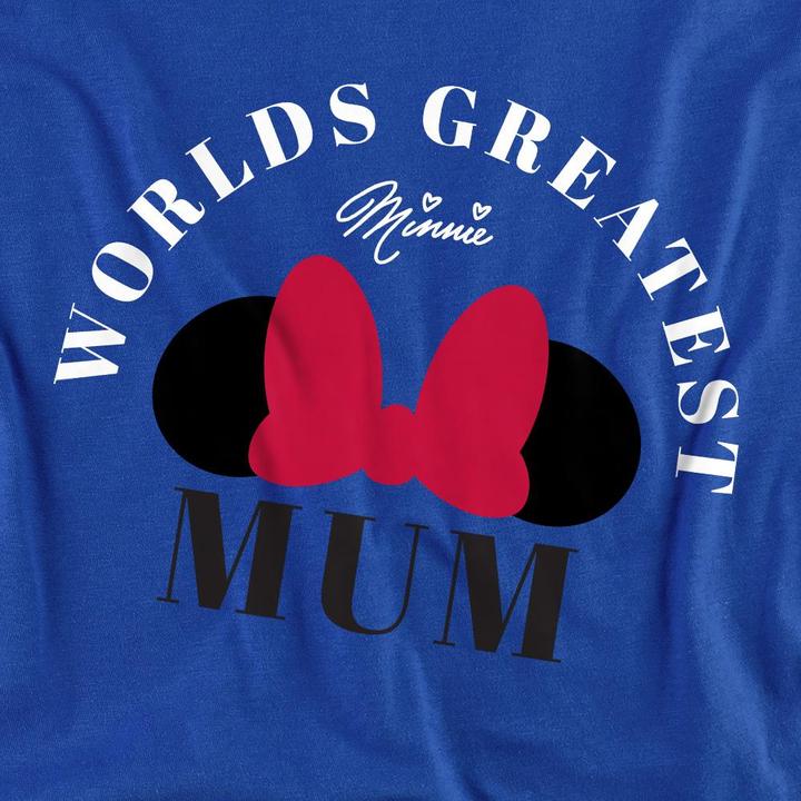 Immagine prodotto Minnie Mouse World's Greatest Mum Maglietta Festa della Mamma Adulto Unisex (XXL)