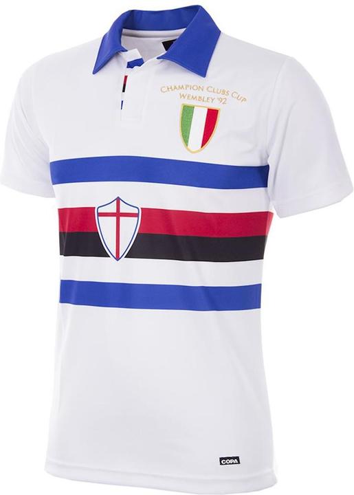Actual product image Copa Football U. C. Sampdoria 1991 - 92 Away Retro Jersey (L)