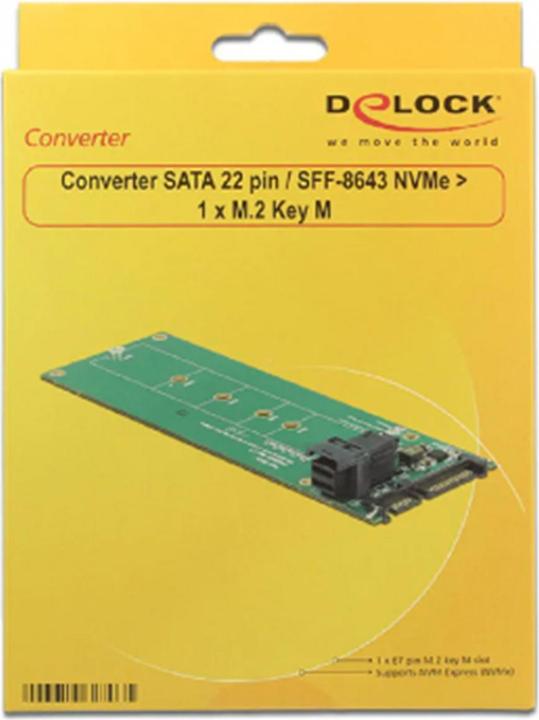 Immagine prodotto Delock Convertitore SATA 22P>M.2 NGFF Chiave M