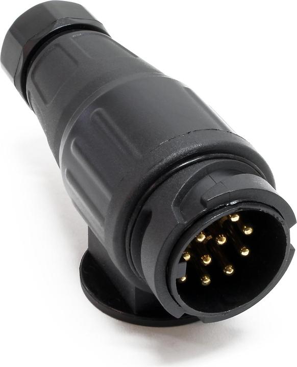 Immagine prodotto Wiltec Spina di traino Euro in plastica impermeabile a 13 pin con 3 guarnizioni in gomma per rimorchi e
