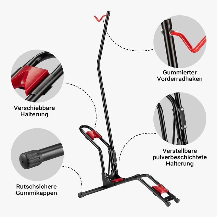 Image du produit Wiltec Supports à vélos verticaux 51x11x120cm Supports à vélos universels autoportants