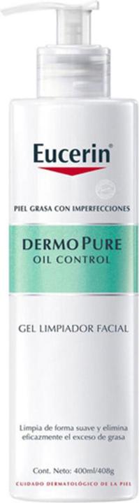 Produktbild Eucerin DERMO PURE oil control gel limpiador facial 400 ml (Gel, 400 ml)