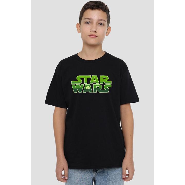 Actual product image Star Wars Childrens/Kids Logo St Patricks Day T-Shirt (140)