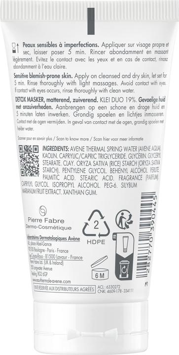 Produktbild Avène Cleanance Detox Maske (50 ml)
