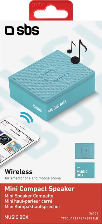 Immagine prodotto SBS Altoparlante Bluetooth 3W azzurro (Batteria)
