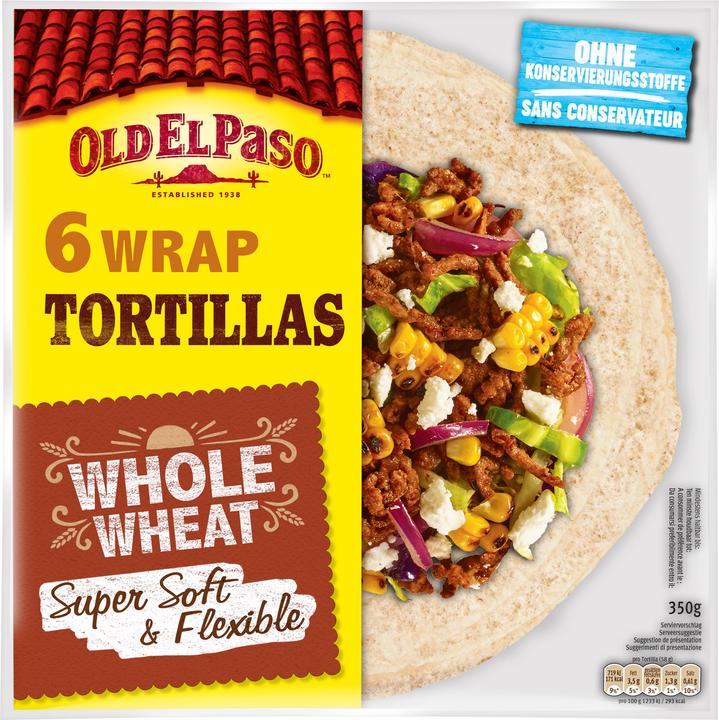 Image du produit Old El Paso Whole Wheat Tortillas 6 Stück (360 g)