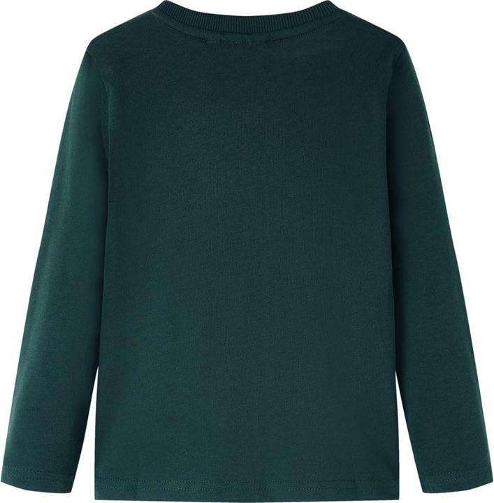 Produktbild VidaXL Kinder-Langarmshirt Dunkelgrün 128,Material: 100 (128)