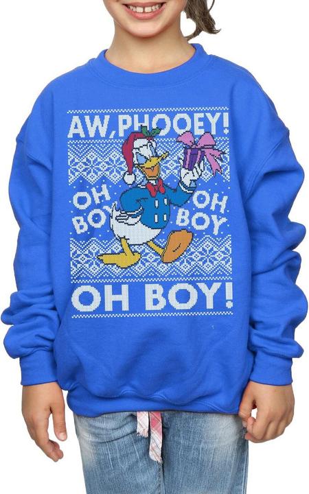 Immagine prodotto Disney Donald Duck Christmas Fair Isle Felpa Ragazze (152, 158)