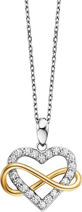 Image du produit Julie Julsen Halskette mit Anhänger Heart Infinity (Argent 925)