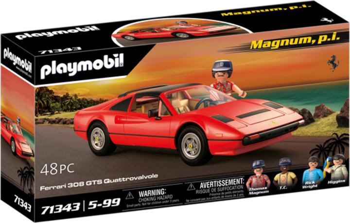 Actual product image Playmobil Magnum, p.i. Ferrari 308 GTS Quattrovalvole (71343)