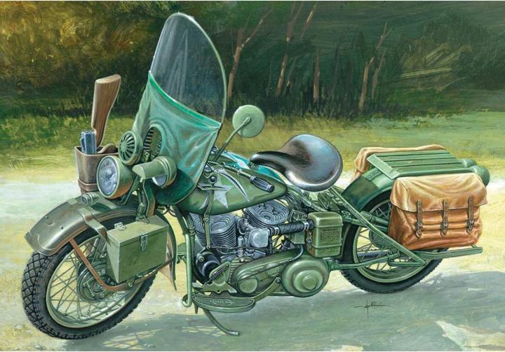 Actual product image Italeri US Army WWII Motorcycle WLA 750