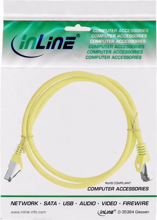 Produktbild InLine Patchkabel (S/FTP, CAT8.1, 0.25 m)