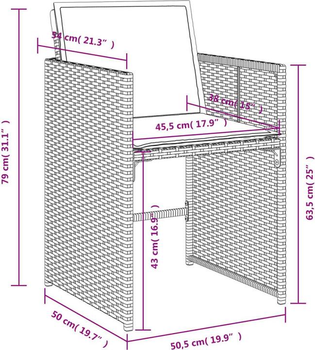 Produktbild VidaXL Neckarbischofsheim (106 cm)