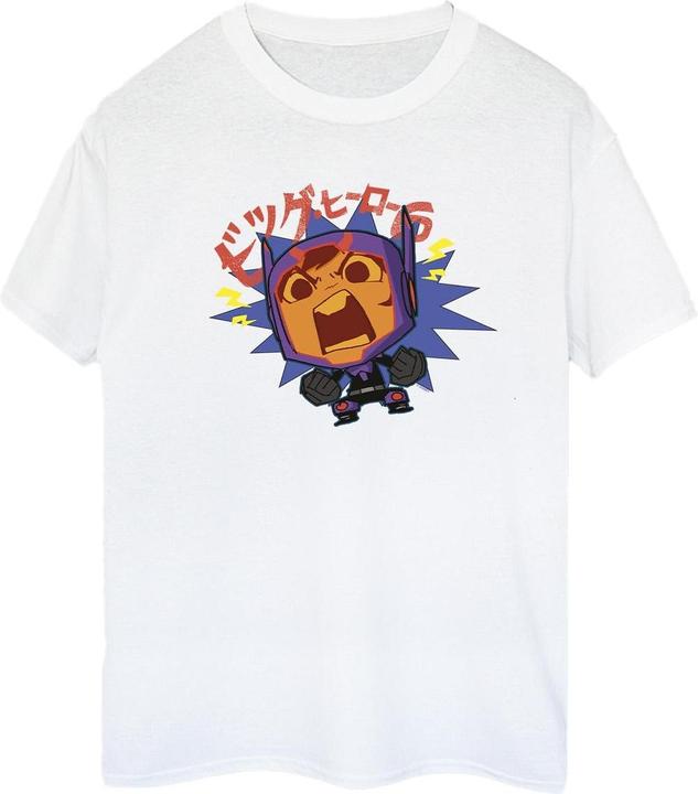Immagine prodotto Disney Big Hero 6 Baymax Hiro Angry Manga Maglietta Ampia Donna (M)