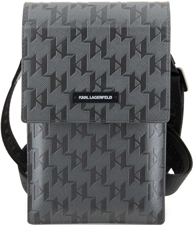 Image du produit Karl Lagerfeld Torebka KLWBSAMSMG srebrny/argent Plaque Mongram en saffiano
