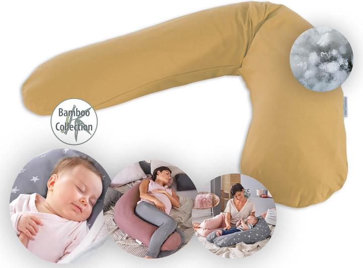 Actual product image Theraline Nursing pillow "The Original" with polyester hollow fibre filling incl. cover 190 cm (190 cm)