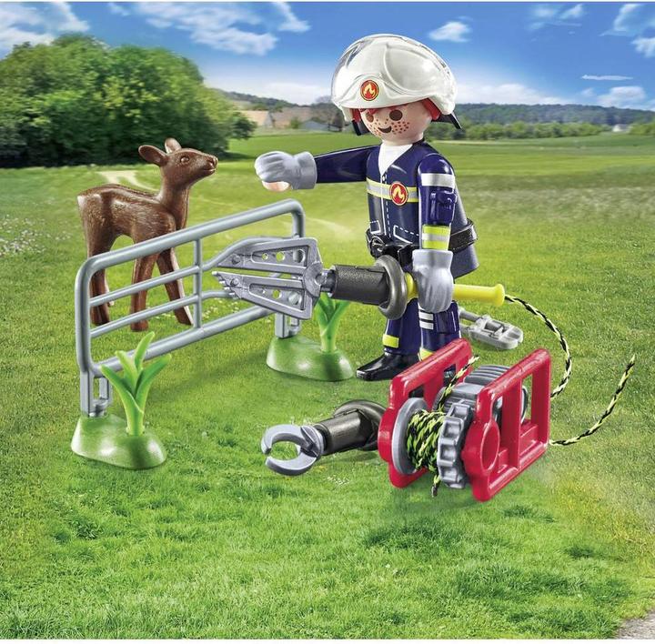 Actual product image Playmobil Fire Brigade Animal Rescue (71467, Playmobil Action Heroes)