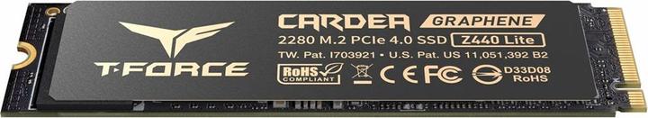 Actual product image Team Group Dysk SSD T-FORCE Cardea Z440 Lite M.2 PCIe NVMe Gen4 x4 2280 (5000/3800) (500 GB, M.2 2280)
