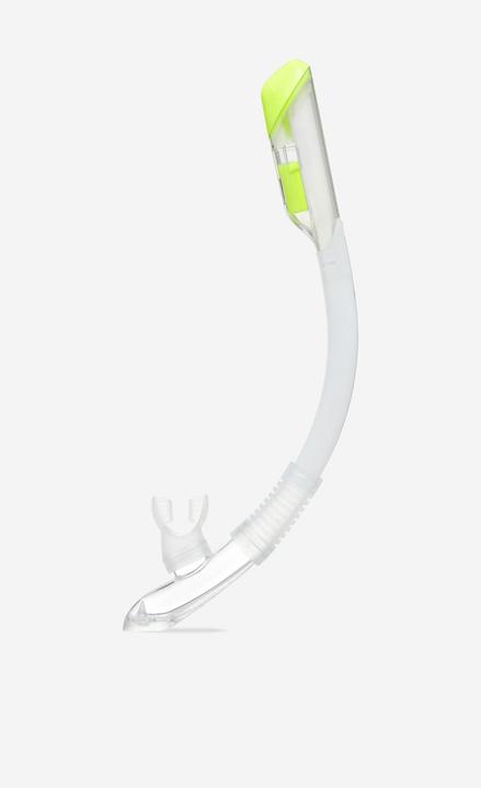 Subea Tuba plongée avec soupape drytop - SNORKEL DRY TOP JUNIOR 100 Translucide