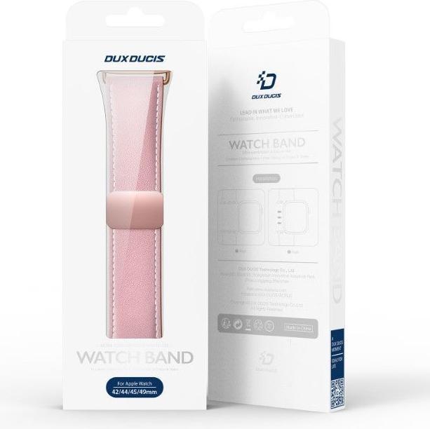 Actual product image Dux Ducis YA Strap (42 mm, 44 mm, 45 mm, 49 mm, Calfskin, Apple Watch Series 1, Apple Watch Series 2, Apple Watch Series 3, Apple Watch Series 4, Apple Watch Series 5, Apple Watch Series 6, Apple Watch Series 7, Apple Watch Series 8, Apple Watch Series 9, Apple Watch SE, Apple Watch Ultra, Apple Watch Ultra 2)