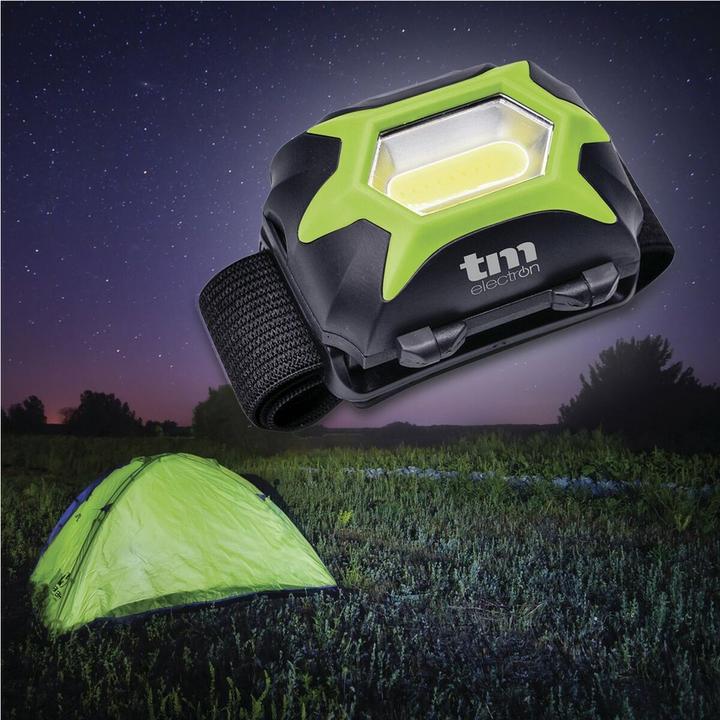 Image du produit TM Electron LED-Kopf-Taschenlampe grün 3W (135 lm)