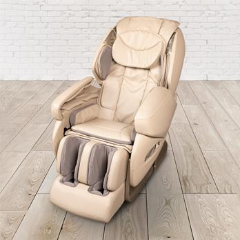 Produktbild PureHaven Massage-Sessel Knet- und Klopfmassage Heizfunktion Bluetooth USB Sprachsteuerung beige PU-