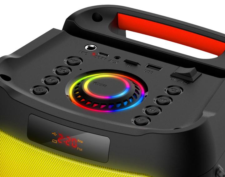 Produktbild Connect IT Hyperbass BEAT+ bluetooth party reproduktor,2x30W,BT,USB,MicroSD,mikrofon,DO,ČERNÝ (10 h, Stromversorgung über USB)