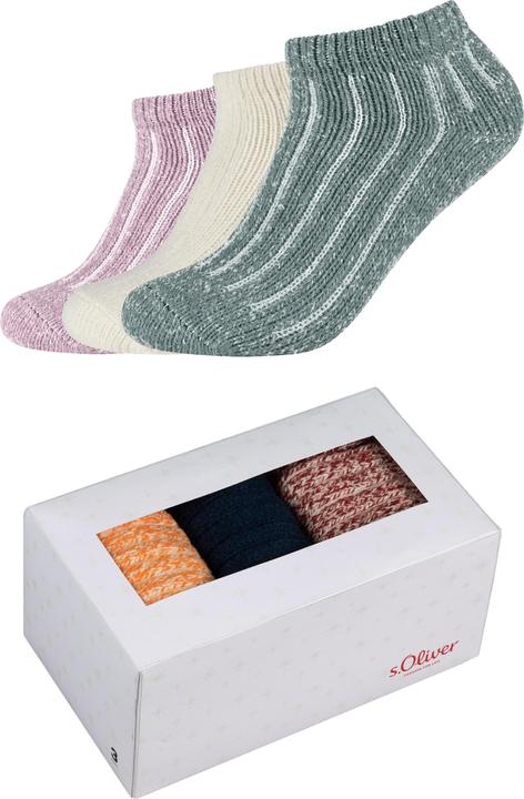 Produktbild S.Oliver Sneakersockenbox (3er Pack, 39, 42)