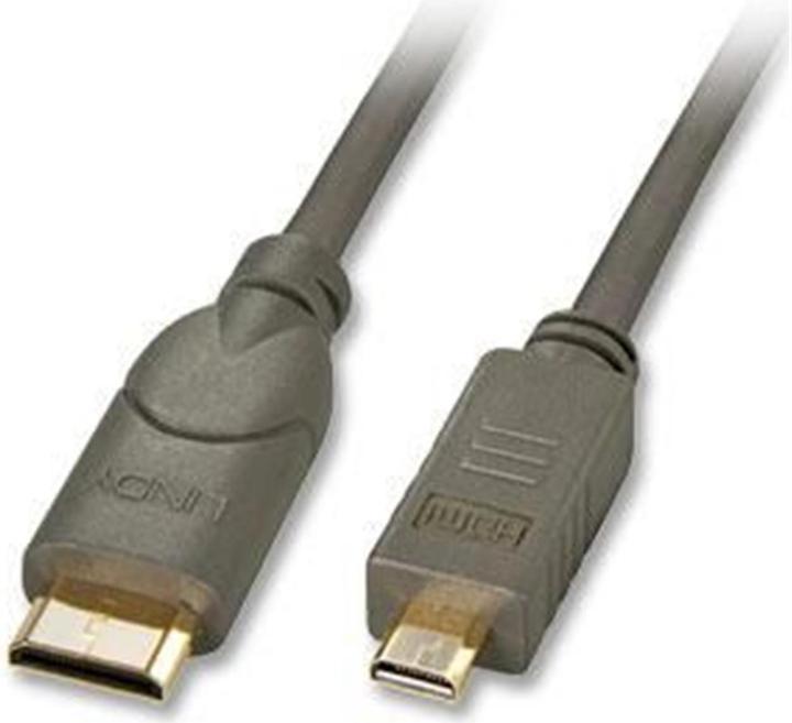 Actual product image Lindy mini HDMI (Typ C) — micro HDMI (Typ D) (0.50 m, HDMI)