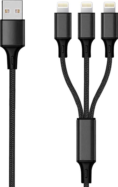 Immagine prodotto 2GO 797155 Cavo USB B USB C/Micro USB B/Lightning (1.50 m)