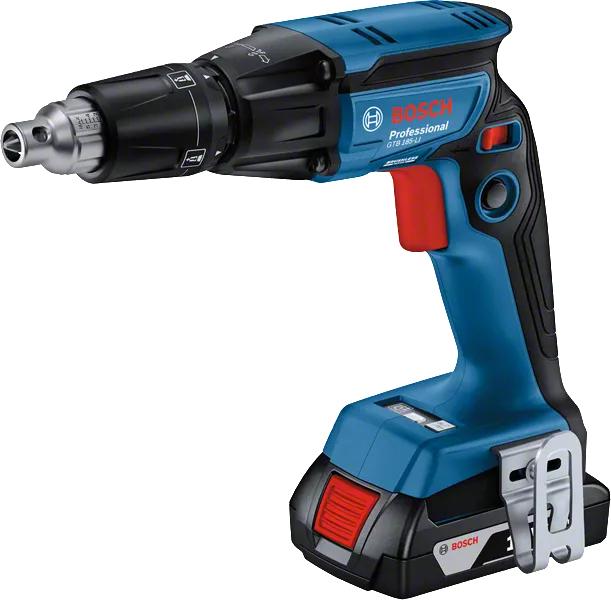 Image du produit Bosch Professional Visseuse pour cloisons sèches Bosch GTB 185-LI 2x2.0Ah MA55 (Fonctionnement sur batterie)