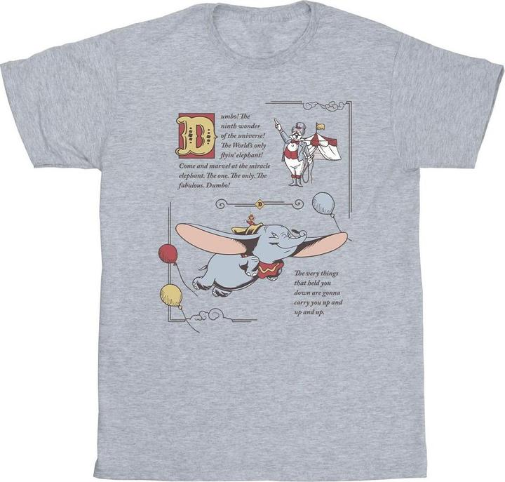 Actual product image Disney Mens Dumbo Story Book Page T-Shirt (M)