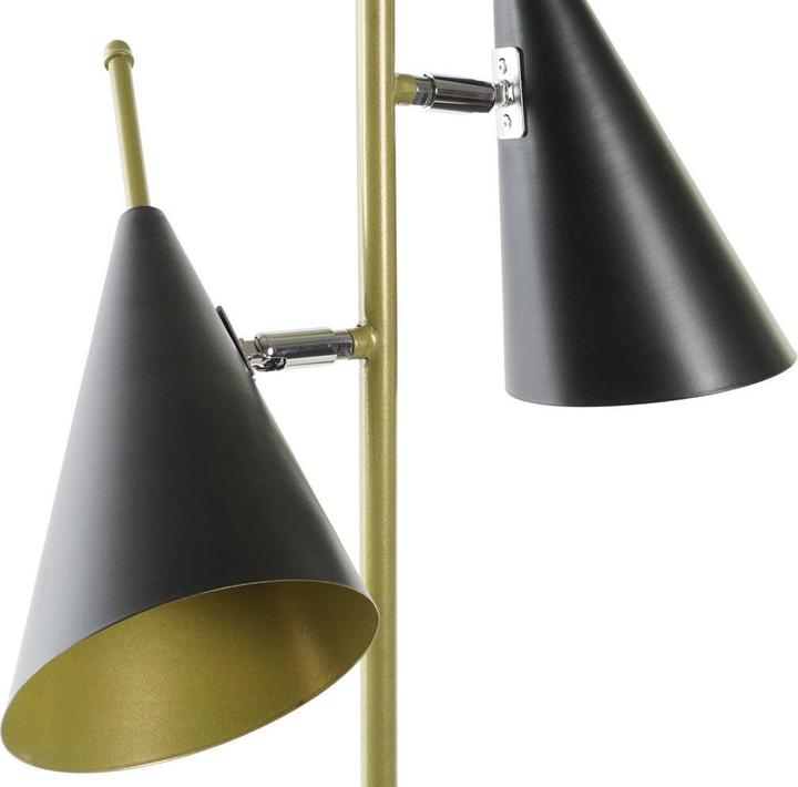 Actual product image DKD Home Decor Desk lamp Black Golden Metal 25 W 220 V 38 x 16 x 64 cm