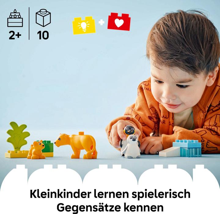 Immagine prodotto LEGO Wildtier-Familien: Pinguine und Löwen (10442)