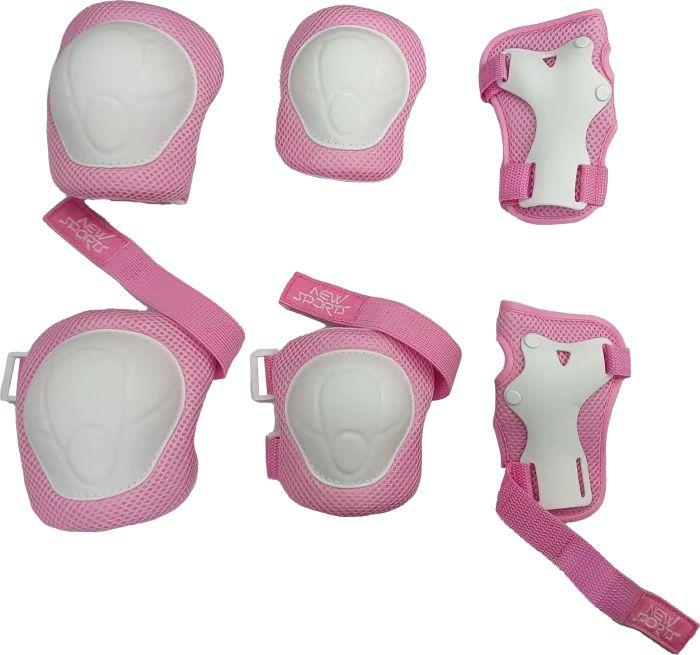 New Sports Schützer-Set (XS, Handgelenkschoner, Ellbogenschoner, Knieschoner, 6 Stück)