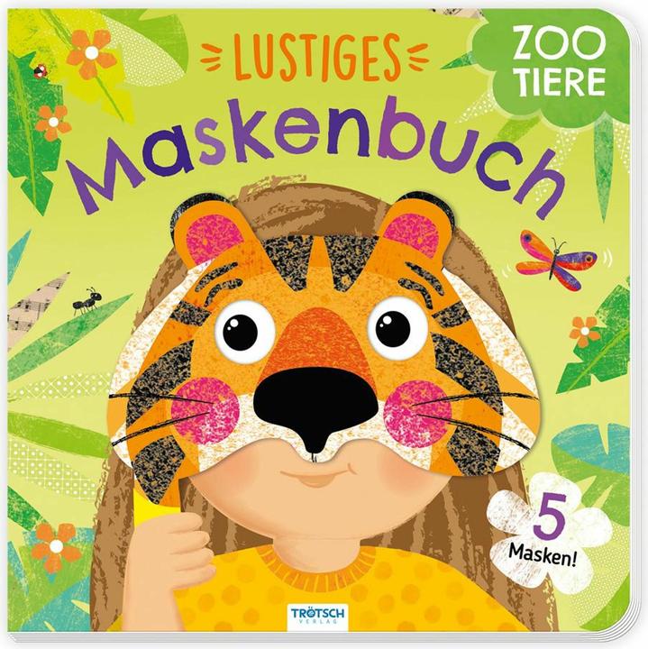 Immagine prodotto Libro di cartone con maschere Divertente libro di maschere animali dello zoo