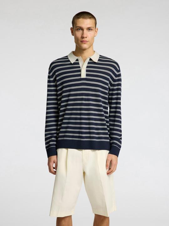 Actual product image Selected Homme 100% Merinowoll Langarm-Poloshirt (L)