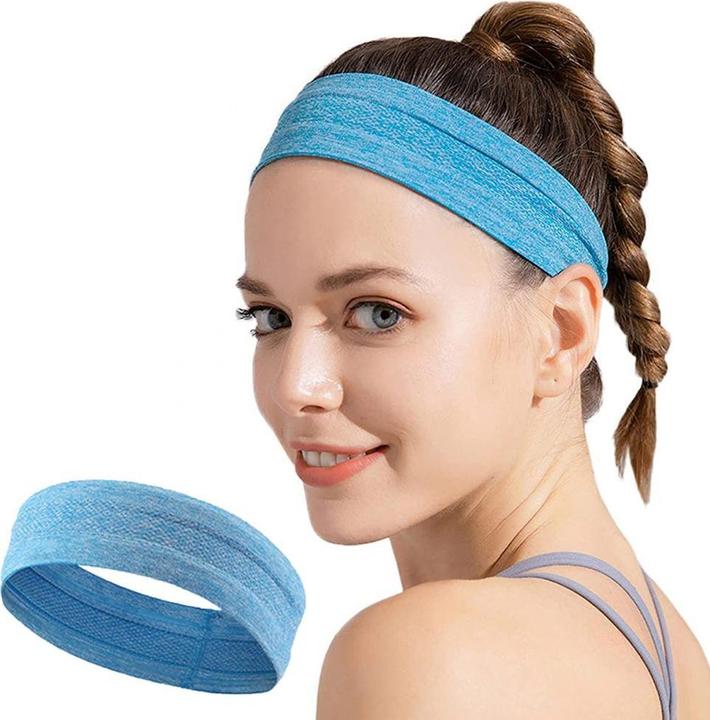 Actual product image Hurtel Elastic fabric headband for running fitness blue