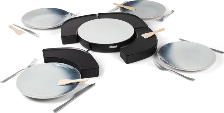 Princess 103070 Dinner4all Circle - 4 griglie individuali - 4 x 250 W - Spatola inclusa