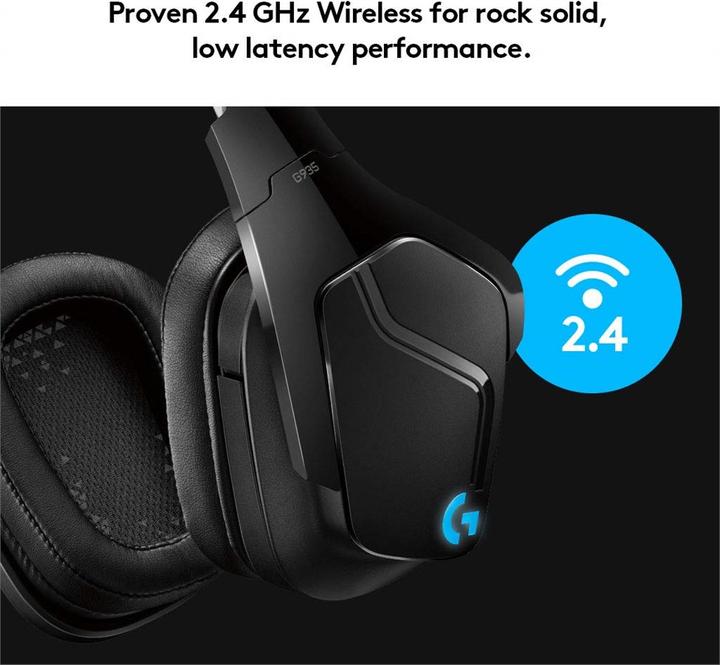 Produktbild Logitech G G935 Wireless 7.1 Surround Sound LIGHTSYNC für Gaming - 2,4 GHz - EMEA (Kabellos)