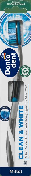 dm Dontodent Zahnbürste Perfect Clean & White mittel (Mittel, 1 x)