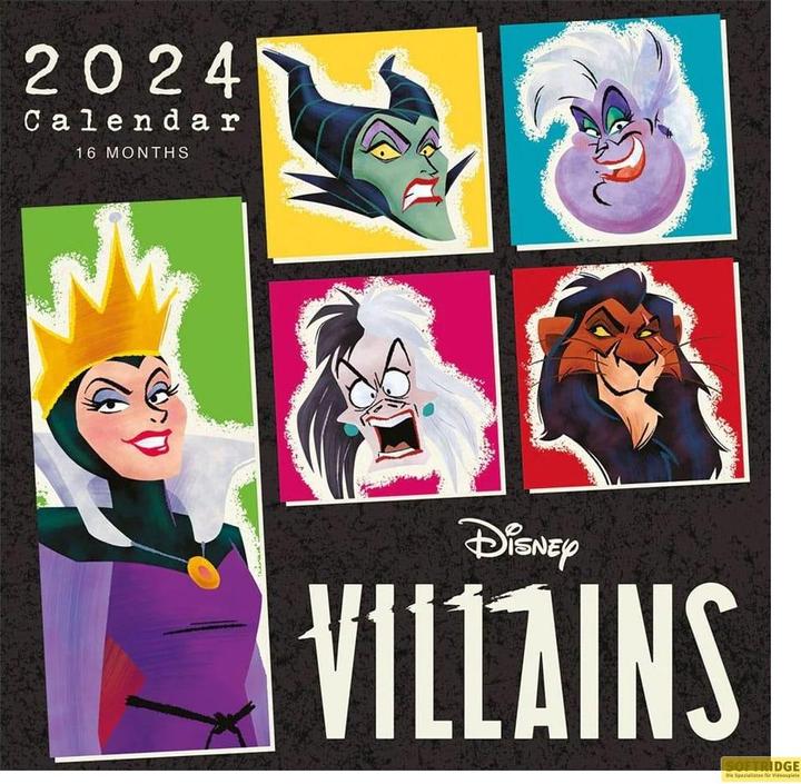 Productafbeelding Pyramid Disney Schurken Kalender 2024 Eens was ik alleen (30 x 30 cm, Engels)