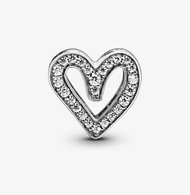 Actual product image Pandora Sparkling Freehand Heart (Sterling silver)