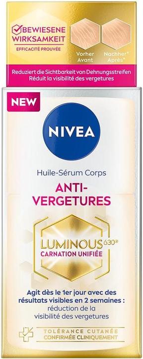 Image du produit NIVEA Sérum huileux lumineux pour le corps anti-vergetures (Huile pour le corps, 100 ml)